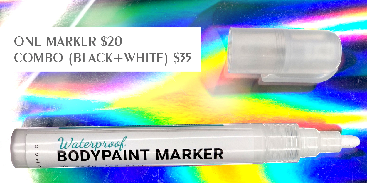 Bodypaint Marker for Bodyart < ULTIMATE LINE CONTROL IN YOUR HANDS